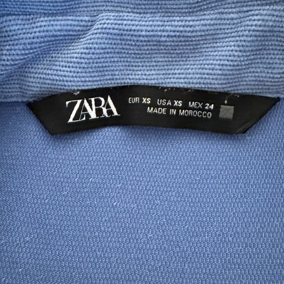 Zara Light Blue Textured Top - Picture 11 of 13